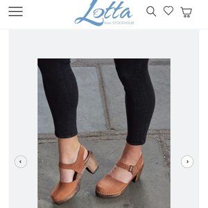 Lotta from Stockholm clogs Highwood Brown Oiled Nubuck on Brown Base-size 39